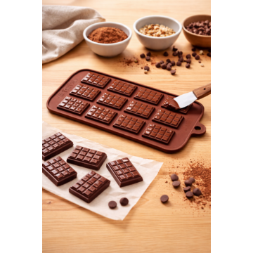 Szilikon csokoládé bonbon forma - Mini tábla (standard)