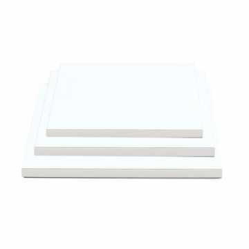Prémium Fehér tortadob szögletes 25cm