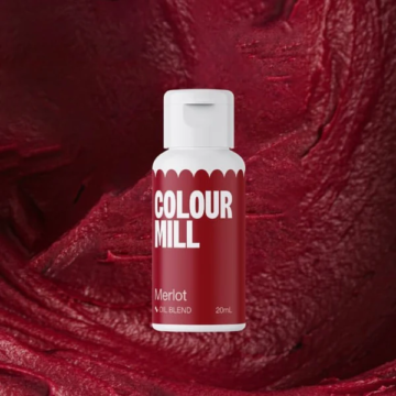 Colour Mill olaj bázisú ételfesték 20ml - Merlot vörös