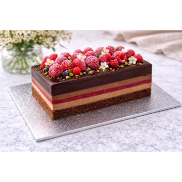 Tortaalátét vékony ezüst/arany 25x35cm 3mm