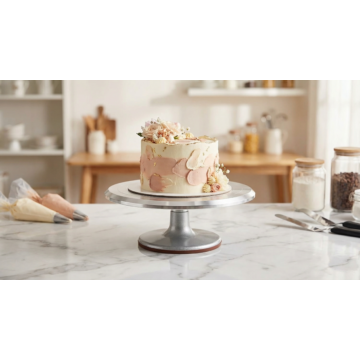Alumínium forgatható tortaállvány - 30 cm
