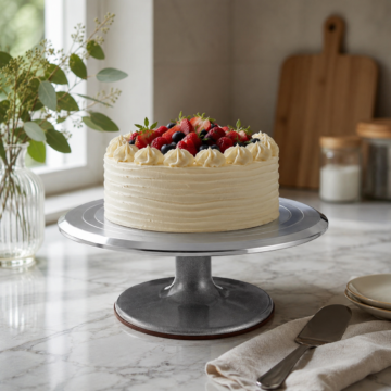 Alumínium forgatható tortaállvány - 30 cm