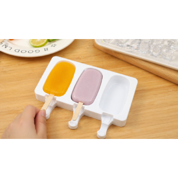 Szilikon jégkrém/Popsicle forma - Klasszikus nagy forma 3db