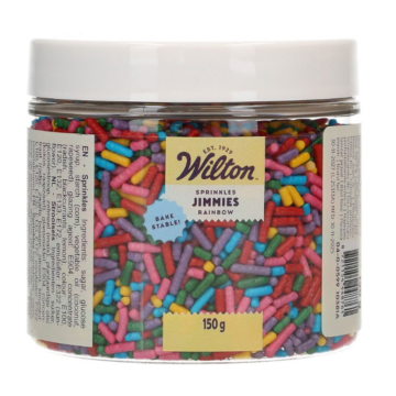 Wilton Jimmies Funfetti süthető szivárvány szórócukor - 150 g
