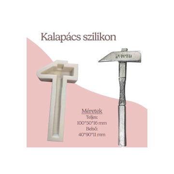 Szilikon forma fondant díszekhez-Kalapács