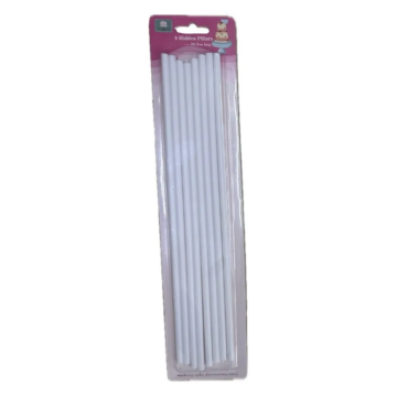 Műanyag tartórúd 8db 30cm
