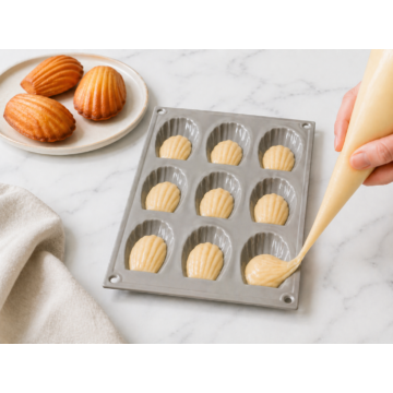 Szilikon madeleine forma 9db-os