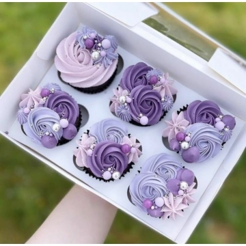 Funcakes muffinpapír 48db - Orchidea lila