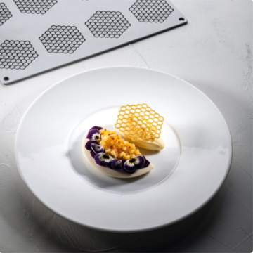 Szilikon ostyadísz forma Honeycomb 8db 6,8x6,1x0,2cm
