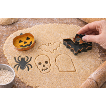 Fém kiszuró 6db-Halloween minta