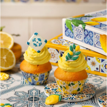 Decora muffinkapszli 36db - Citrom mintás