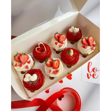 Funcakes muffinpapír 48db - Piros