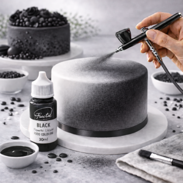 Fractal airbrush ételfesték 30ml - Fekete