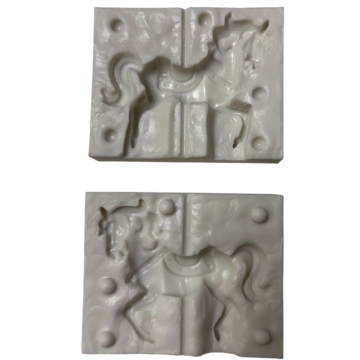 Szilikon forma fondant díszekhez - Körhinta ló