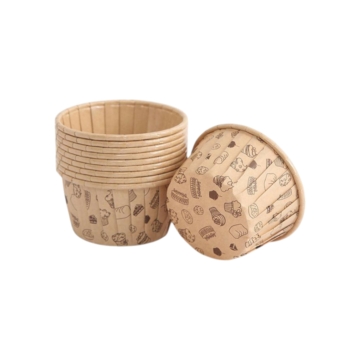 Natúr mintás muffin sütőkapszli 12db 5x4cm