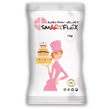 Smartflex Velvet dekorációs massza 1kg - Rózsaszín