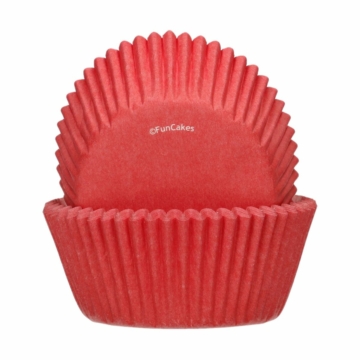 Funcakes muffinpapír 48db - Piros