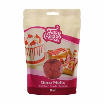 Funcakes Deco Melts 250g - Piros