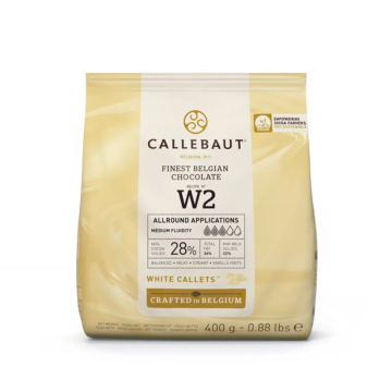 Callebaut belga csokoládé pasztilla 400g - fehér