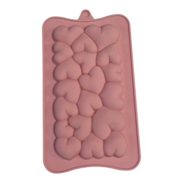 Szilikon csokoládé bonbon forma - Szíves tábla