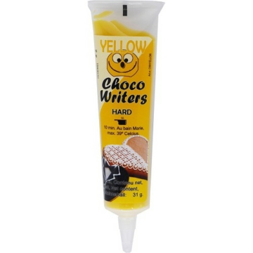 ChocoWriters fehércsokoládé ízû cukoríró toll - Sárga 32g