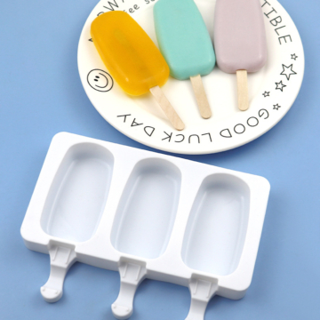 Szilikon jégkrém/Popsicle forma - Klasszikus nagy forma 3db
