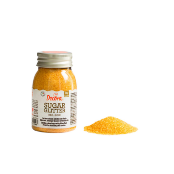 Decora szórócukor kristály arany 100g