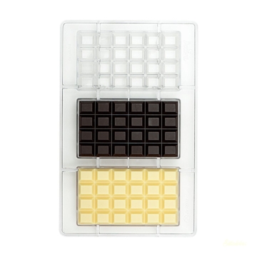 Decora polikarbonát bonbon forma - 100g-os tábla