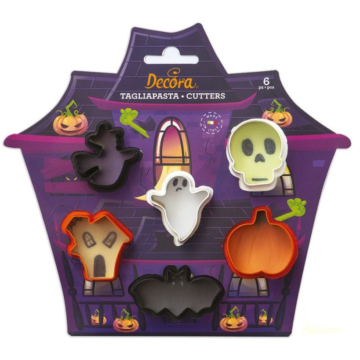 Decora mini műanyag kiszúrók - Halloween 6db
