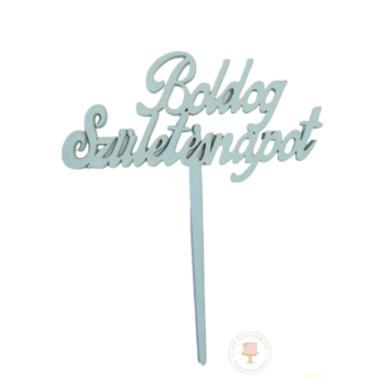 Fa torta beszúró - Boldog születésnapot Babakék 10x12cm