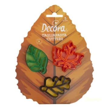 Decora műanyag kiszúró 3db - Őszi falevelek