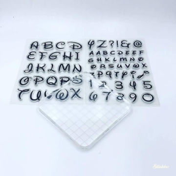 Betű nyomda készlet 10x10cm-es alappal - Disney