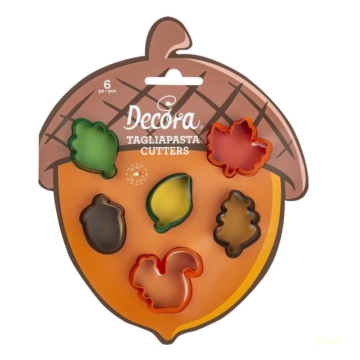 Decora műanyag kiszúró 6db - Mini őszi formák