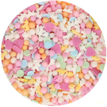 Funcakes szórócukor 50g - Pasztell Unikornis
