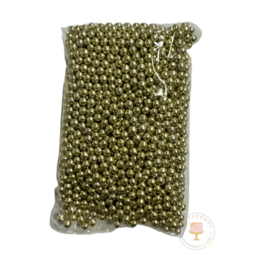 Cukorgyöngy 10dkg - Fényes arany 4mm