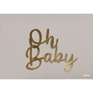 Műanyag tortadísz - Oh Baby