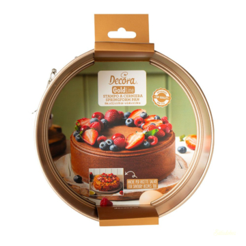 Decora Goldline prémium tapadásmentes kapcsos sütőforma - 21,5 cm