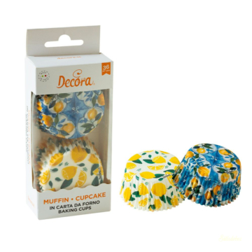 Decora muffinkapszli 36db - Citrom mintás
