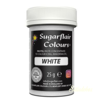 Sugarflair extra erős gélfesték 25 g -Fehér