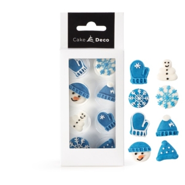 Cake Deco cukordísz 8db - Téli figurák