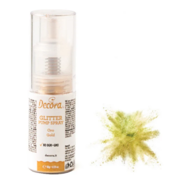 Decora ehető csillám spray 10g - Arany