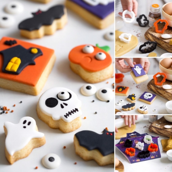 Decora mini műanyag kiszúrók - Halloween 6db