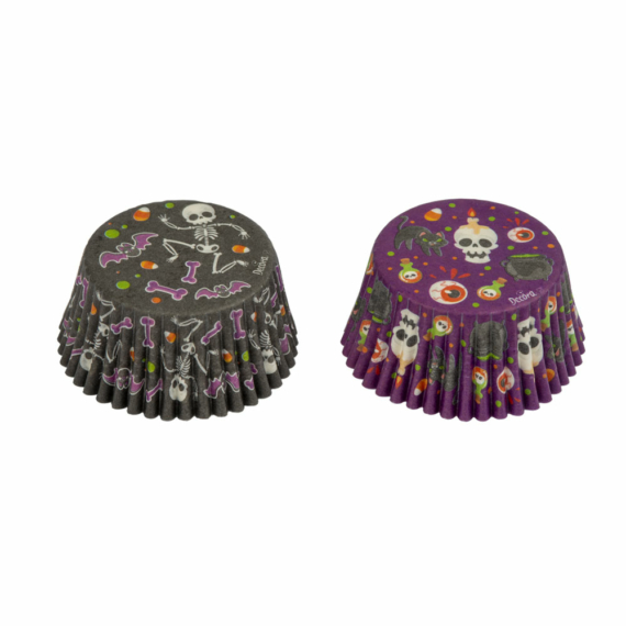 Decora muffinkapszli 36db - Halloween 2 Csontváz
