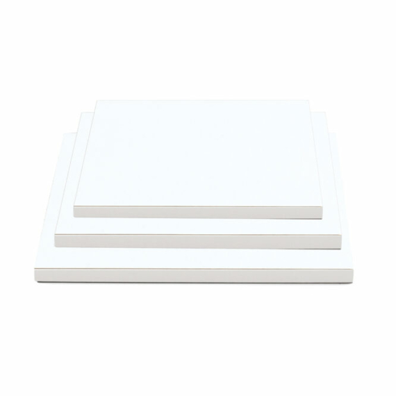 Prémium Fehér tortadob szögletes 25cm