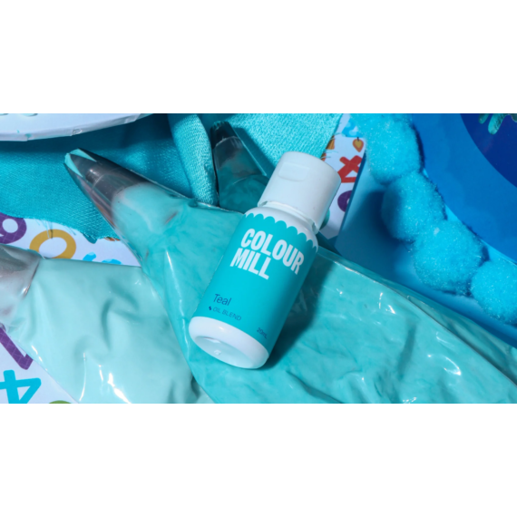Colour Mill olaj bázisú ételfesték 20ml - Teal türkiz