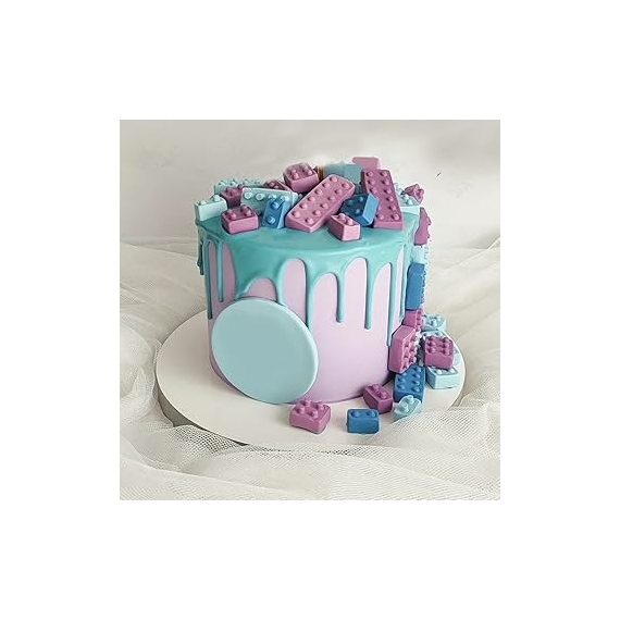 Szilikon forma fondant díszekhez - Lego kockák
