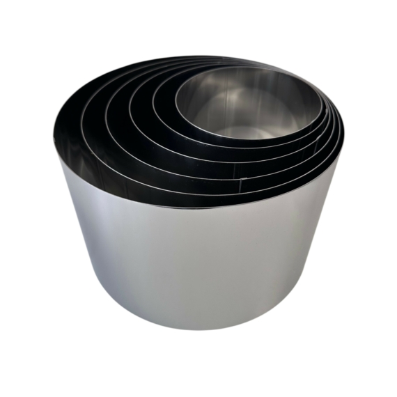 Rozsdamentes acél tortakarika szett 6db (12,14,16,18,20,22 x 14cm)