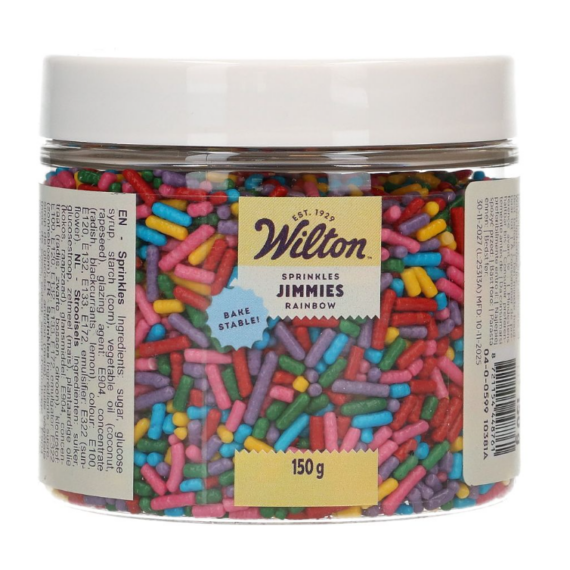 Wilton Jimmies Funfetti süthető szivárvány szórócukor - 150 g