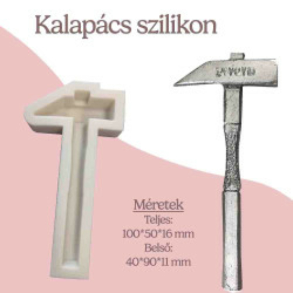 Szilikon forma fondant - Kalapács