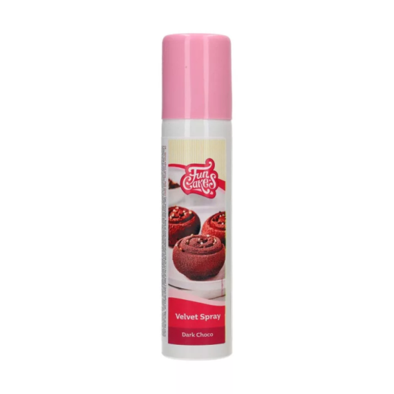 FunCakes Velvet bársony spray 100ml - Sötét barna